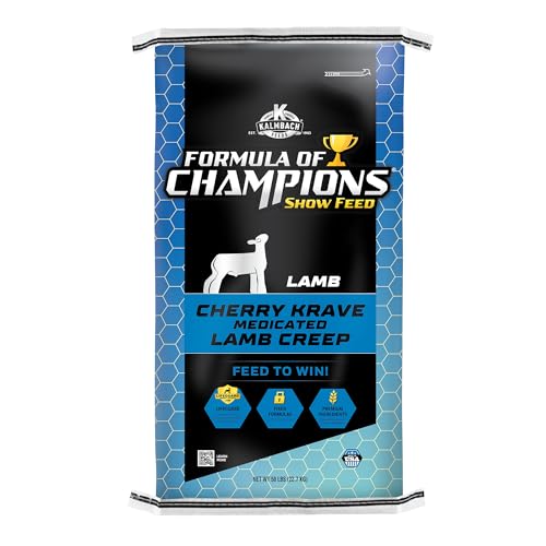 Formula of Champions Cherry Krave Lamb Creep Medicated Mini Pellet for Show Lambs, 50 lb