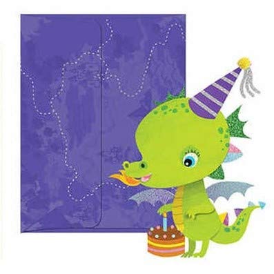 Burgoyne Handmade 3D Happy Birthday Greeting Card with matching Envelope - Dinosaur
