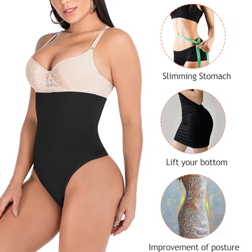 Tummy Control Thong Shapewear for Women 328 Waist Cincher Girdle Slimmer Sexy Thong Panty Shapewear4
