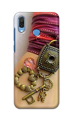 Image of Girl Hand with Keychain Hard Back Case Cover for Honor Play, COR-AL10, COR-L29, COR-L09 Back Cover -(J5) VNS2228