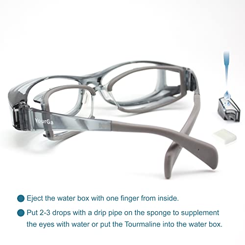Image of Dry Eyes Relief Eyeglasses, Blue Light Blocking, Moisture Chamber Glasses, Computer Reading /Gaming /TV /Phones Glasses for Men /Women, Anti Eyestrainfor Indoor (Black)