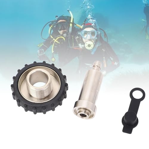 Adaptador de válvula de tanque de buceo conector de repuesto DIN a 8 mm 7