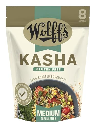 Wolff's Kasha Granulación mediana - 13 oz - Paquete de 3 cajas