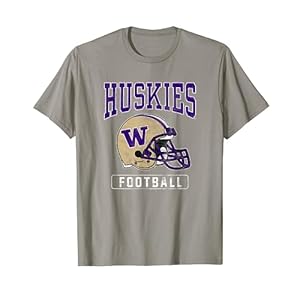 University of Washington Huskies Football Helmet T-Shirt