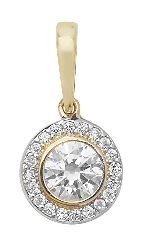 Pendentif femme or 375/1000 oxyde de zirconium un cadeau symbolique inoubliable