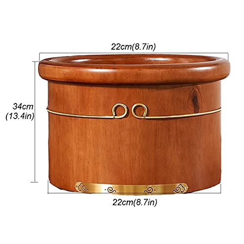 Baño de pies spa masaje madera 22 cm miniatura 2