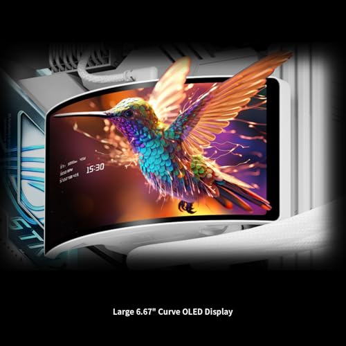 Image of Thermalright Rainbow Vision 360 Turbo ARGB White 360mm Aio Cooler, 60HZ Curved Screen with 2400x1080 Resolution,for AM4 /AM5,Intel LGA1851 /1700,6.67in 3D with Magnetic Suction Screen,3000RPM Fan Speed