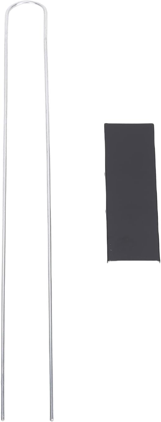 Jiawu Plant Labels, 30Pcs Galvanized Steel Weatherproof Plant Markers, Metal Garden Tags with Stakes for Greenhouses Potted Plants Flower Beds (Black)