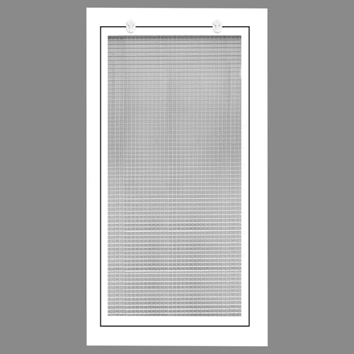 Grille de filtre à air en aluminium blanc 14x22 pouces pour maille de 2,5 cm