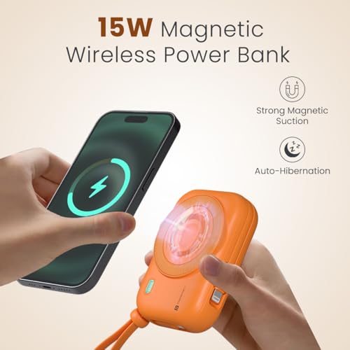 Portronics Store Portronics Power Shutter 10000mAh Powerbank, Orange - Image 7