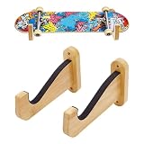 PH PandaHall 2 Stück Surfboard Wandhalterungen Hölzerne Surf Board Halterung Snowboard Display Halterung Skateboard Halter Ständer für Shortboard Skimboard Paddleboard Longboard Wakeboard Innen Außen