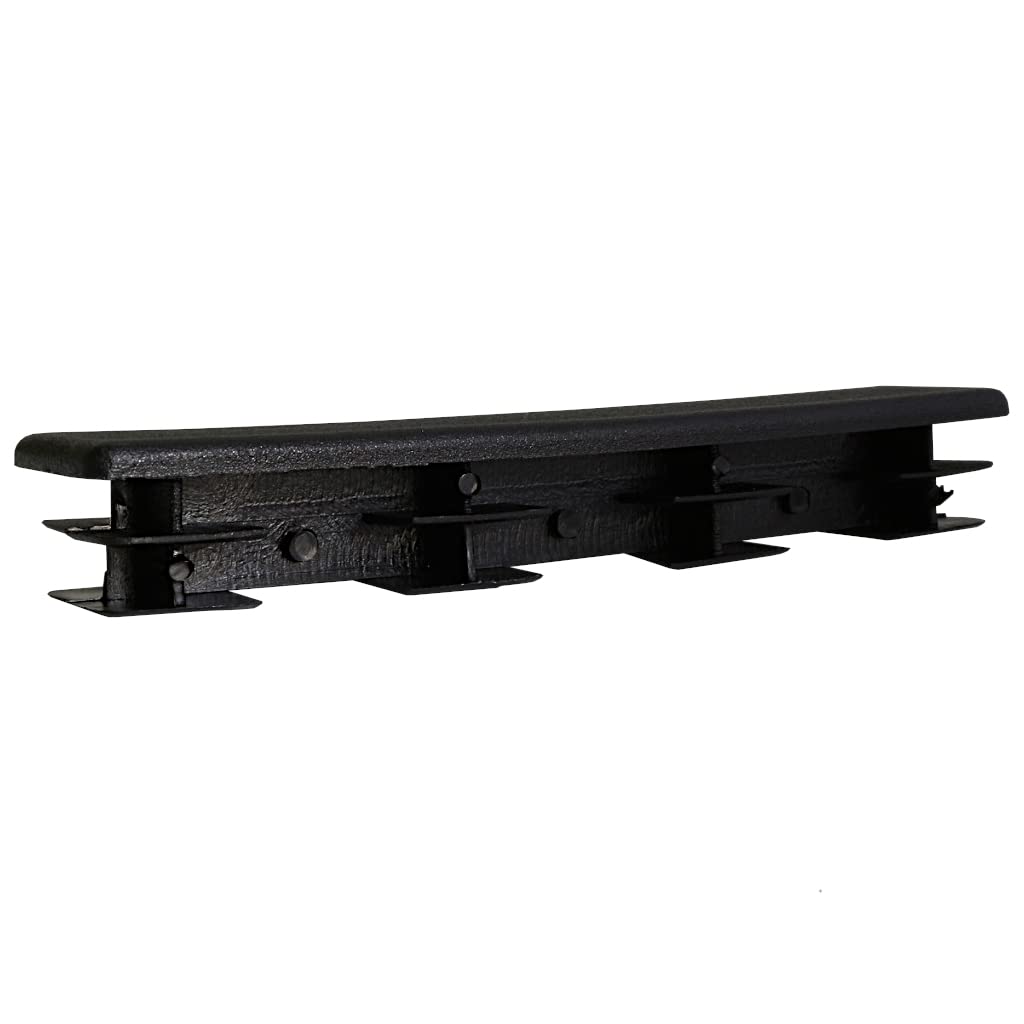 TIBU Zatyczki lamelowe prostokątne zaślepki do rur, zaślepki do rur, osłona, prostokątne, 50 sztuk, rury prostokątne, 100 x 20 x 2 mm