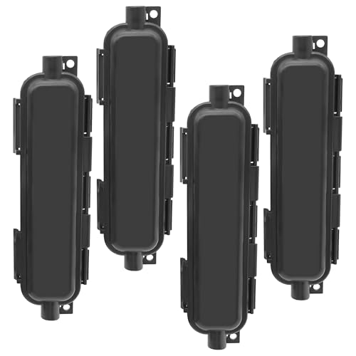 XMSJSIY Caja protectora de fibra de vidrio impermeable caja de conexiones LC acoplador adaptador IP67 cableado de red óptica al aire libre funda protectora para SC/SC, conector de acoplador LC   Negro