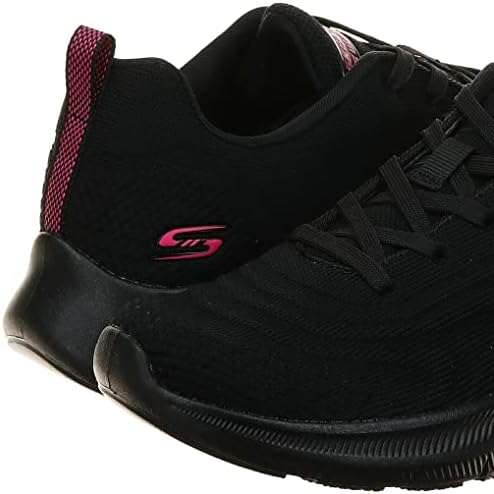 Skechers Women's Sports Shoes Sneaker, Black Knit, 13 | Image 2