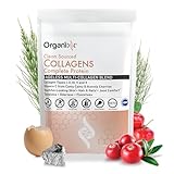 Organixx Clean Sourced Collagen Peptides Powder with Vitamin C, Types I, II, III, V, X Hydrolyzed Collagen, Hair, Nail, Skin, Bone & Joint Health, Aging Support, Gluten Free, Unflavored, 30 Servings