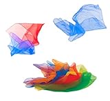 Oblique Unique® 6 x Jongliertücher Gymnastiktücher Tanztücher 6 Farben