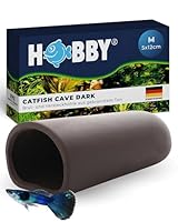 HOBBY Aquaristik Catfish Cave M I 5 x 12 cm I Brut- und Versteckhöhle aus gebranntem Ton für Welse I Aquarium Dekoration I Deko Höhle für Welse, Krebse und Garnelen I natürliches Aquariumzubehör