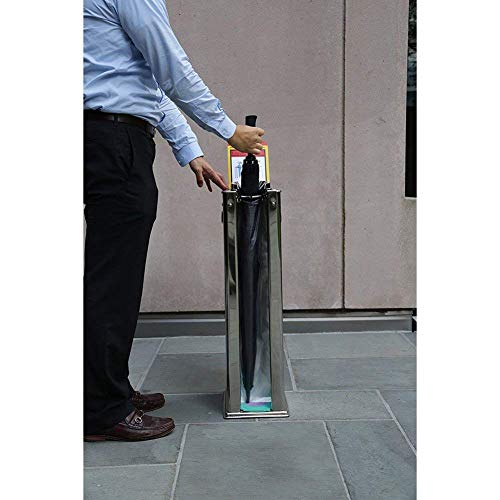 Hyundai Jinheung Noha Auto Wet Umbrella Wrapper Wrapping Station With Single Frame Black Color - Bonus Extra 1,000 Bags Included & English Guide On How To Mount Bag Into Device #TOP4