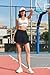 SANGTREE Women's Quick Dry Pleated Tennis Skorts Skirts, High Waisted Cute Running Golf Athletic Mini Skirt with Shorts Pockets, Navy, US M