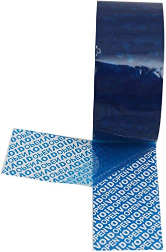 Image of ETI Void & Temper Proof Evident Security Tape 72mmX50 Meter Length Tamper Tape Blue (1 roll)