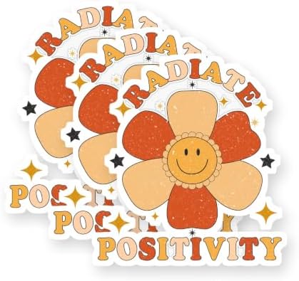Radiate Positivity Lifestyles 2022 Vinyl Stickers 3 Pack 3 Inch image 5
