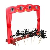 Temps de jeu interactif : un fantastique pour que les enfants s'engagent avec des personnages de marionnettes à ombres, un théâtre d'ombres amusant, un kit de fabrication de marionnettes
