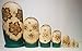 K&L King&Light - 7pcs Green Sweater Girl Russian Nesting Dolls Matryoshka Wooden Toys