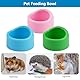 3 Stück Hamster Futterschalen, Hamster Kunststoff Futterschalen, Dreifarbige Hamster Napf, Schälchen Kleintiere, Anti-Biss Hamster Futternapf Schälchen, für Meerschweinchen, Hamster, Chinchilla