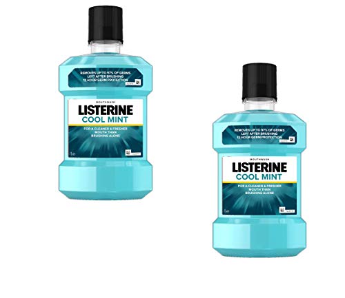 Listerine Cool Mint Mouthwash, 1L - 2 Pack