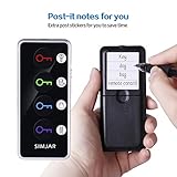 Schlüsselfinder mit extra 4 Langen Ketten, Simjar Funk-Fernbedienung, RF-Schlüsselfinder für Geldbörse, Handy, Brille, Gepäck, Haustier-Tracker