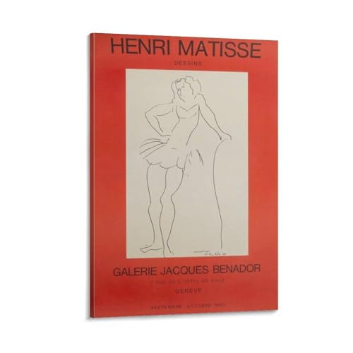 Henri Matisse アンリ・マティスの画 (40) クール ポスター 壁アート キャンバス 印刷 アートパネル オフィス装飾 ぶら下がる 版画 ギフト24x36inch(60x90cm)