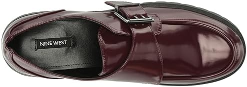 Nine West Women's Araise Loafer, Dark Red Patent, 12 | Image 4