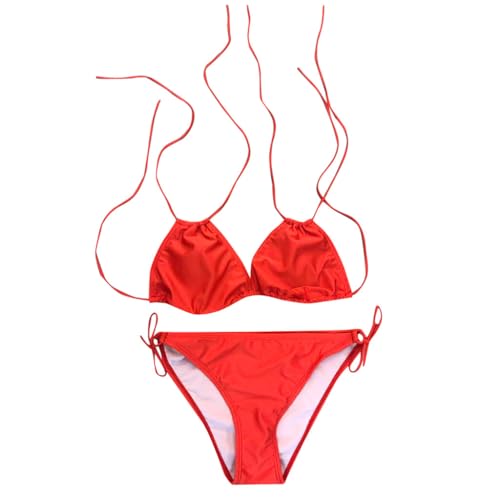 Bikinis para mujer con realce escultural de acabado sólido en talla 5XL 4