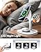 EXW for Magsafe Charger Stand,Charging Station for Multiple Devices,Wireless Charger for iPhone 17 Air 16 15 14 13 12 Series,Apple Watch Series 1-10/Ultra,AirPods Pro with LED and Adapter (White)