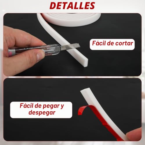 Miniatura 4 de Kit De 5 Rejillas Para Ventanas, 10 M En Total Inserciones Autoadhesivas Para Rejillas De Ventanas Moldura Para Paredes Moldura Decorativa Para Marcos De Ventanas