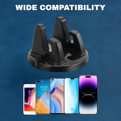 Image of KUSTAR Universal 360 Rotatable Car Mobile Holder | Anti-Slip Silicone Dashboard Phone Stand | Mobile Holder for Car Dashboard & Home /Office