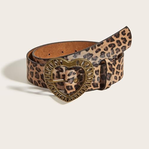 Women's Fashion Unique Print Belt PU Leather Waistband for Jeans Casual Trousers and Dresses Adjustable Waist4