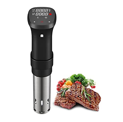 SMSOM Campinateurs d'immersion à cuisinière sous Vide: 1100W Chauffage Rapide | IPX7 Imperméable | Circulateur d'immersion Thermique | Température précise et minuterie | avec écran Tactile numérique