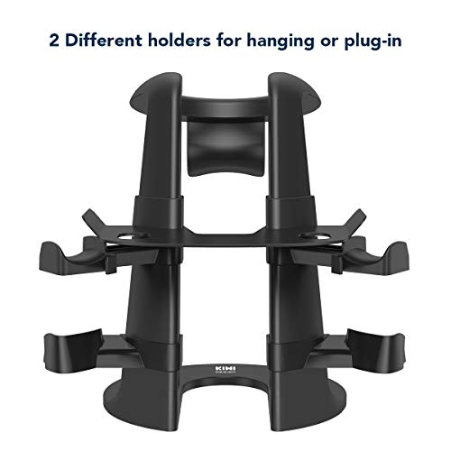 Kiwi Design Vr Stand Compatible With Quest 2/Rift/Rift S/Go/Htc Vive/Vive Pro/Valve Index/Quest Vr Headset And Touch Controllers (Black) #TOP1