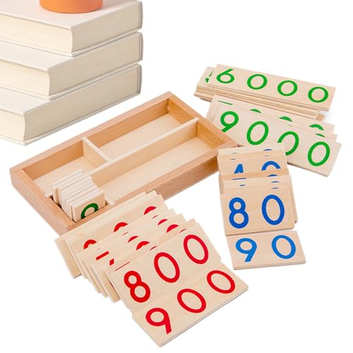 Jeu d'apprentissage numérique préscolaire et matériel mathématique 1-9000