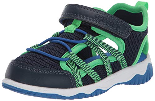 Carter's Boy's Monroe Play Sandals, Navy, 6 Toddler