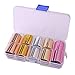 WOKOTO 10 Rolls Solid Color Nail Art Foil Stickers Starry Sky Full Wraps Adhesive Nail Transfer Decals Manicure Decoration (0.98inchs39.4inchs)