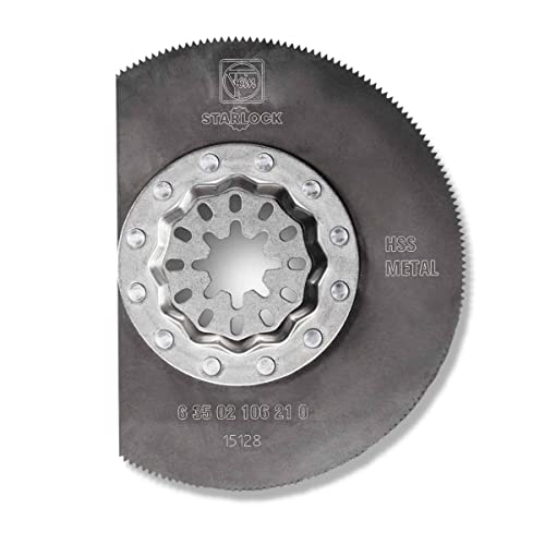 🔥 Fein StarLock Solid HSS Segmented Saw Blade with Metal Toothing - 3-11/32" Diameter, 2-Pack - 63502106220