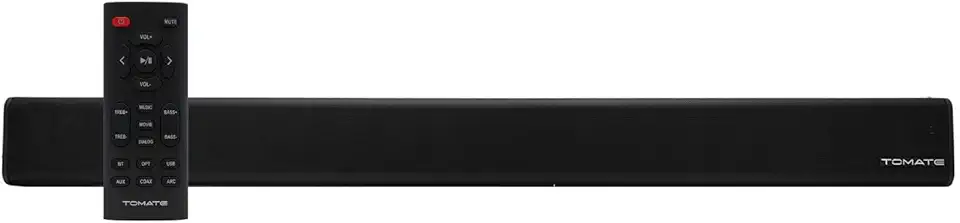 Caixa de Som Soundbar 2 Canais 90w Home Theater 105 dB Bluetooth HDMI USB e AUX - Acompanha Controle Remoto