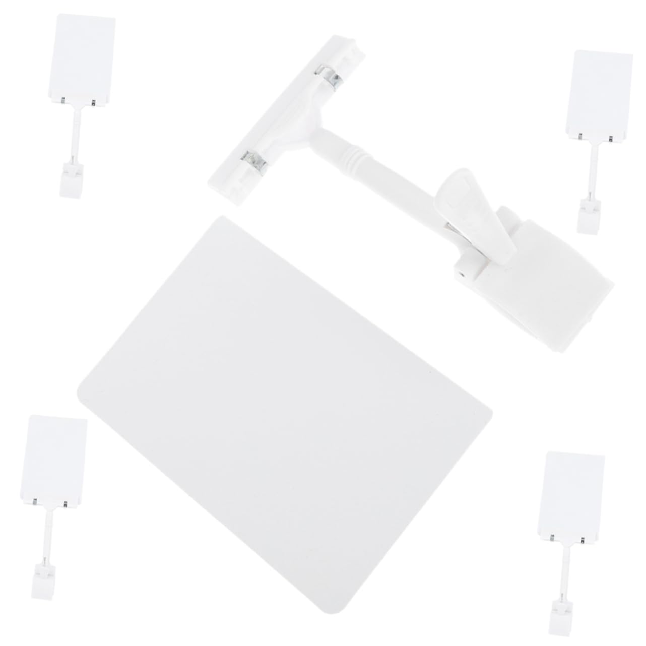 VILLCASE 4 Set Cartellino Del Supporto Per Piatto Da Esposizione Espositore Per Insegne Di Merci 's Negozio Di Visualizzazione Del Della Frutta Metallo 5 Pezzi * 4