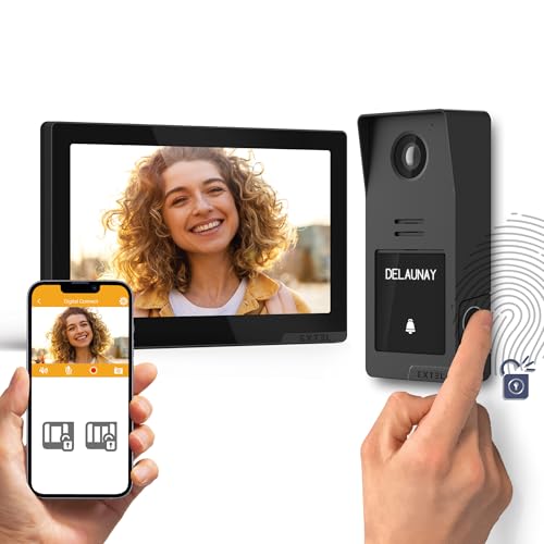 Extel Digital Connect, Visiophone filaire connecté 7’’, Connexion 2 fils, Contrôle d’accès portail et portillon, Caméra 2K vision nocturne, ouverture par...