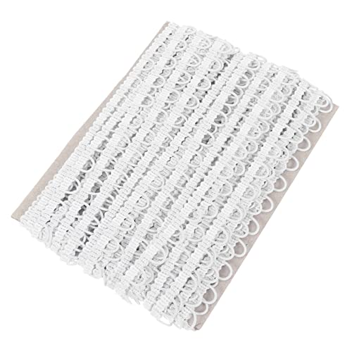 Beatifufu 1Pc Handmade Elastic Button Loop Trim Lace Braid for Wedding Dress Decoration Headwear Craft Trim for Sewing Quilting and Daily Projects