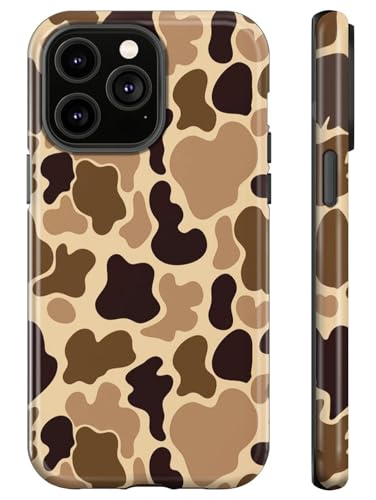 for iPhone 15 Case,Duck Camo,Dual Layer Soft TPU Hard PC Bumper