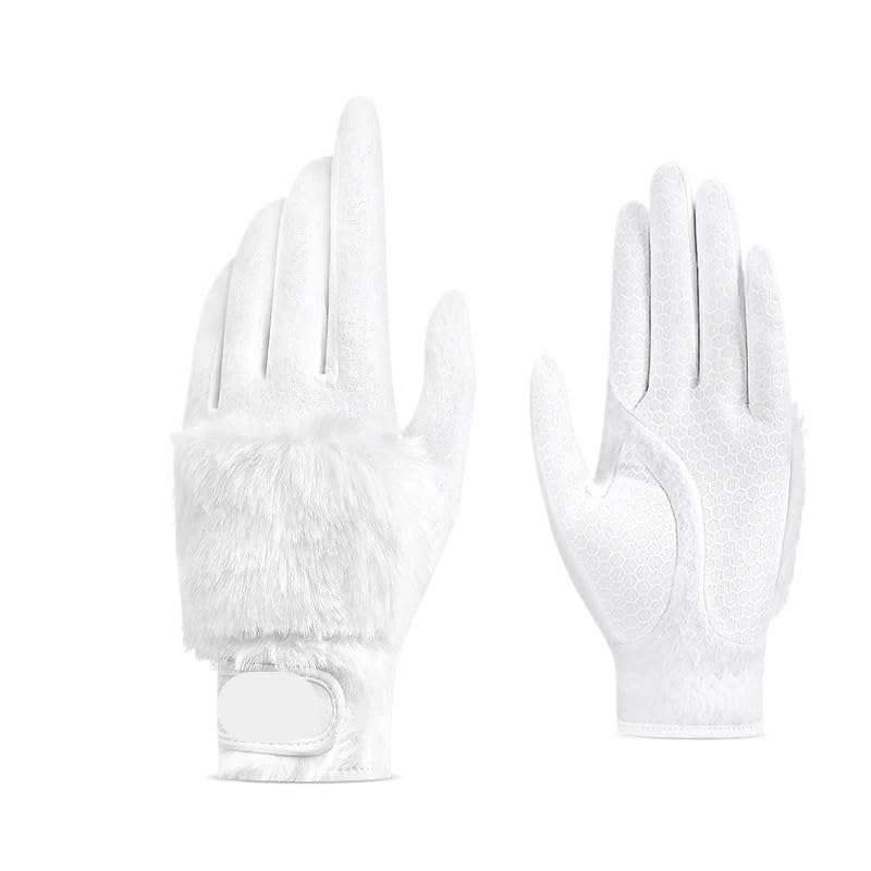 Golfhandschuhe 1 Paar Golf Damenhandschuhe Herbst und Winter Plüsch verdickte Thermohandschuhe