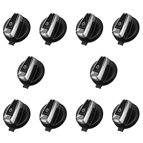 Bouton de rotation de phare pour BMW 61319169405 - Finition premium ABS pour Série 3 et X1